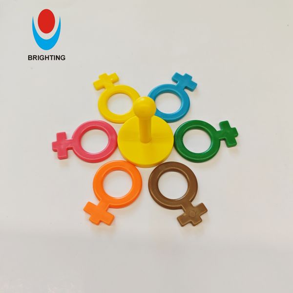 Family Board Card Game Components Early Child Educational Building Block Toy Plastic Rainbow Stacking Circle Stacking Rings