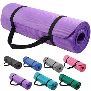 Factory Supply Manufactures Wholesale Cheap Custom Print Non Slip 8mm 10mm 15mm Thick Gym Exercise Eco Friendly NBR Yoga Mat