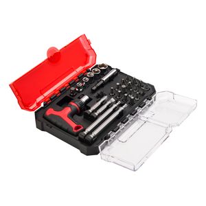 Screwdriver Tools Combo Kit Cordless Tool Kit with Storage case 28pcs Mini Ratcheting Handle Set