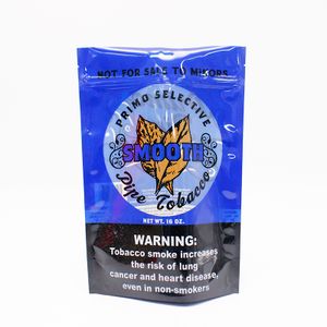Eco Friendly Recyclable Plastic Moisture Proof Ziplock Smoking Leaf Bag Resealable Stand up Tobacco Packaging Pouch with Window