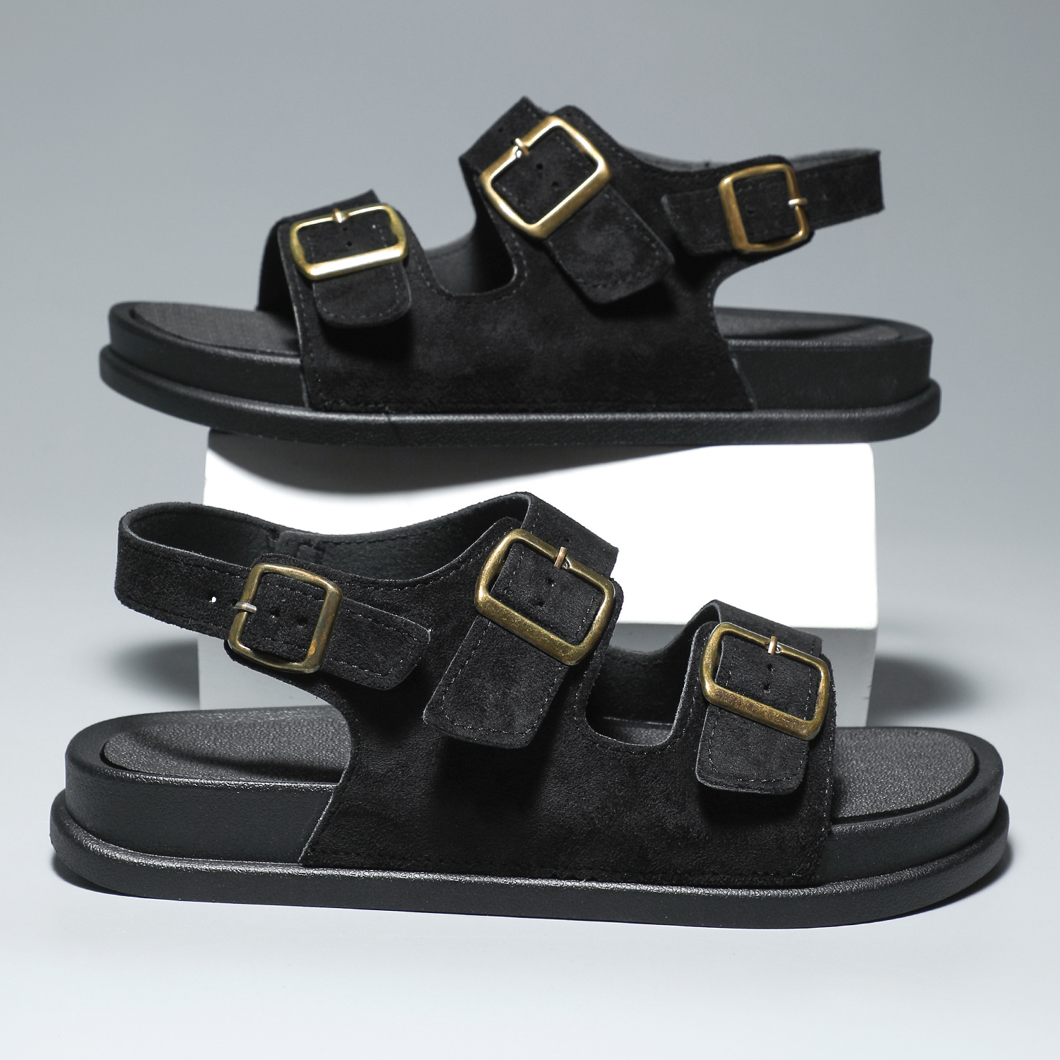 Men's Trendy Generation Sandals with Thick-Soled Slip-On Closure New Indoor/Outdoor Two-Wear Fashion Slippers Wholesale