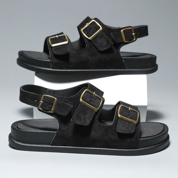 Men's Trendy Generation Sandals with Thick-Soled Slip-On Closure New Indoor/Outdoor Two-Wear Fashion Slippers Wholesale
