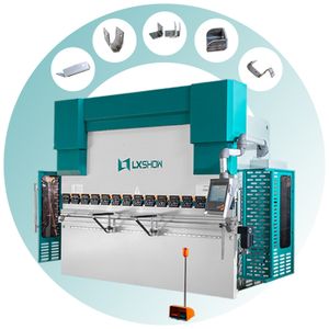 WE67K 160T4000mm 6 Axis Cnc Press Brake 4 Axis Electric -hydraulic 90° Steel Plate Bending Machine