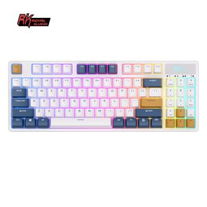 Royal Kludge Rk89 Teclados Inalambricos Usb 89 Keys Pc Wireless Mechanic Keyboard Rgb Backlit Gaming Keyboard  Keycaps
