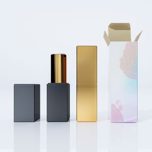 Custom Logo Best Cute Glossy Metal Lipstick Tubes Recyclable Luxury Aluminum Lipstick Set for Gift Makeup Cosmetic Personalized