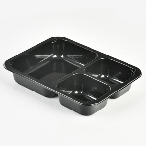 Factory Wholesale Rectangular Plastic Cpet Container Heat Ready Meal Frozen Chicken Food Packaging Cpet Trays