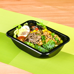 Customized Rectangular CPET Trays Ovenable Food Packaging Box Plastic Blister Black Disposable Cpet Meal Tray