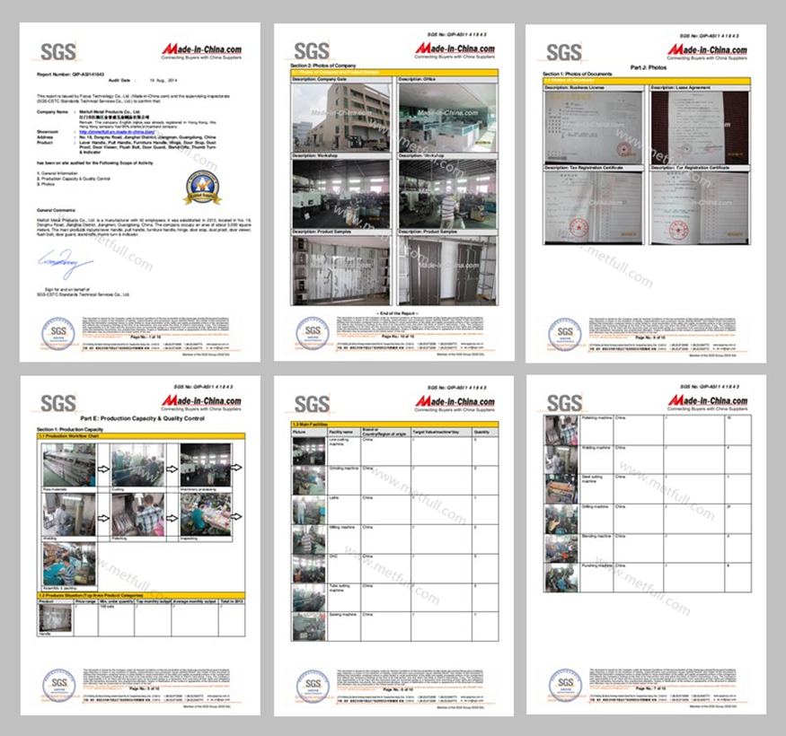Metfull Metal Products Co., Ltd. Door Knobs