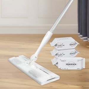 Aluminum Sweeper Mops for Wet and Dry Floor Cleaning Disposable Dust Mop with Dry and Wet Refills