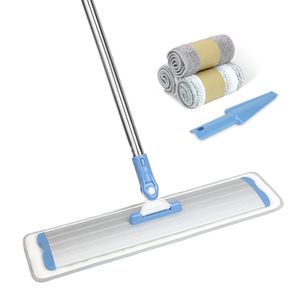 Swivel Handle Microfibre Flat Mop with Frame for Wall Cleaning