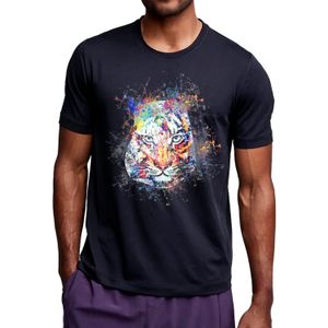 High Quality Custom Printed Quick Dry Running T-Shirts for Men Breathable Knitted Polyester Spandex Blended OEM Plus Size