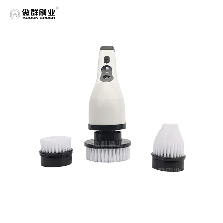 Electric Floor Cleaner Brush 2 in 1 Floor Toilet Brush Handmade Brown Brush Floor Cleaner