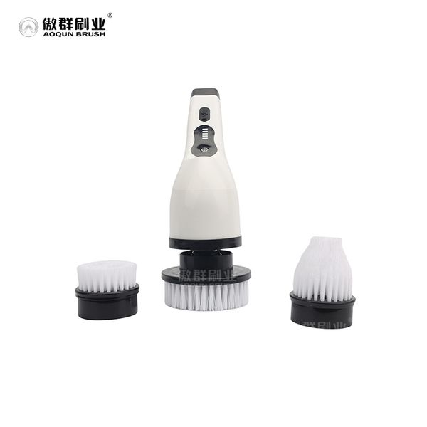 Electric Floor Cleaner Brush 2 in 1 Floor Toilet Brush Handmade Brown Brush Floor Cleaner