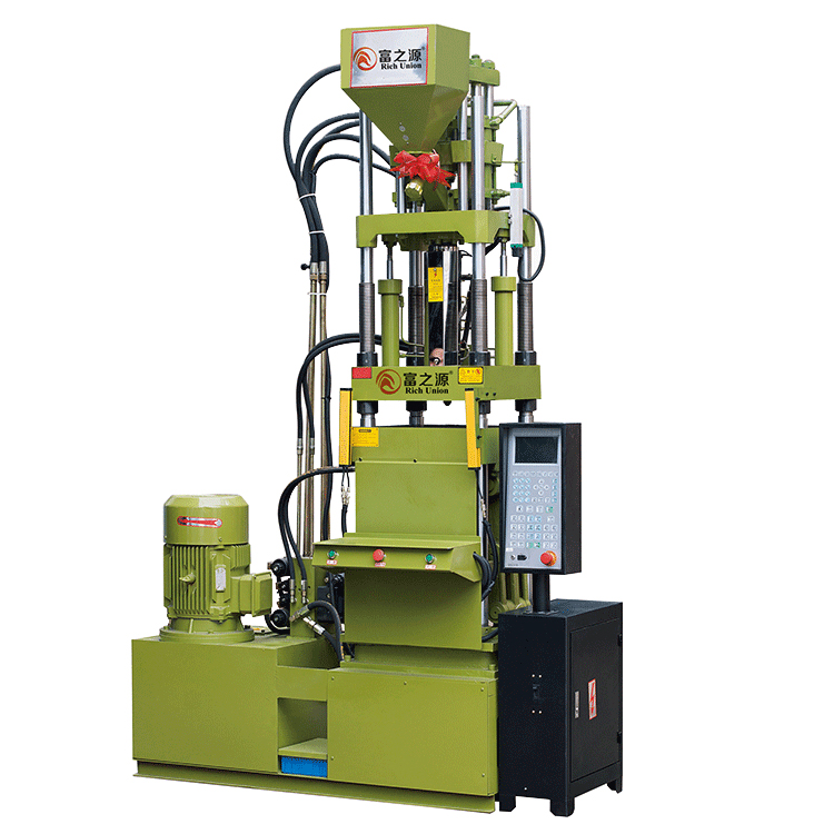 Compact vertical injection molding machine for USB wire head plug shell and electronic adapter component casing