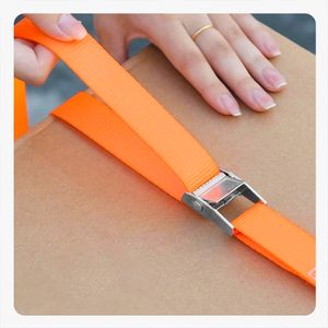 1 Inch 25mm Rachet Straps Cargo Cam Buckle Tie Down Lashing Strap Cargo Lash Luggage Nylon Bag Belt Metal Buckle