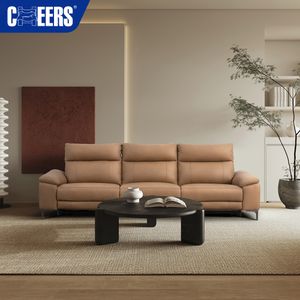 MANWAH CHEERS Modern Modular Sectional 3 Seater Couch Electric Leather Sofa Set Furniture Living Room Home Reclining Sofa