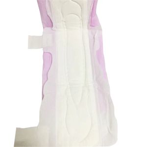 Factory Supply Friendly in Night Use  Cotton 415mm  Disposable Breathable Pure Cotton Sanitary Napkin Pad in Bulk
