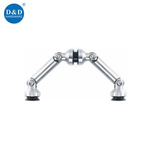 Glass Accessories Stainless Steel Sliding Door Connector Door Glass to Wall Glass Clamp