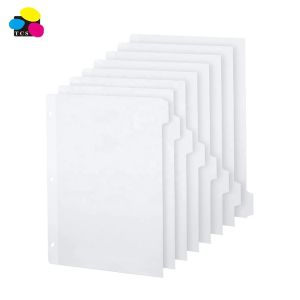 Eaby Hot Sale Wholesale Custom Note-Taking System Discbound 8 1/2" X 11"  5 Paper Tab Dividers