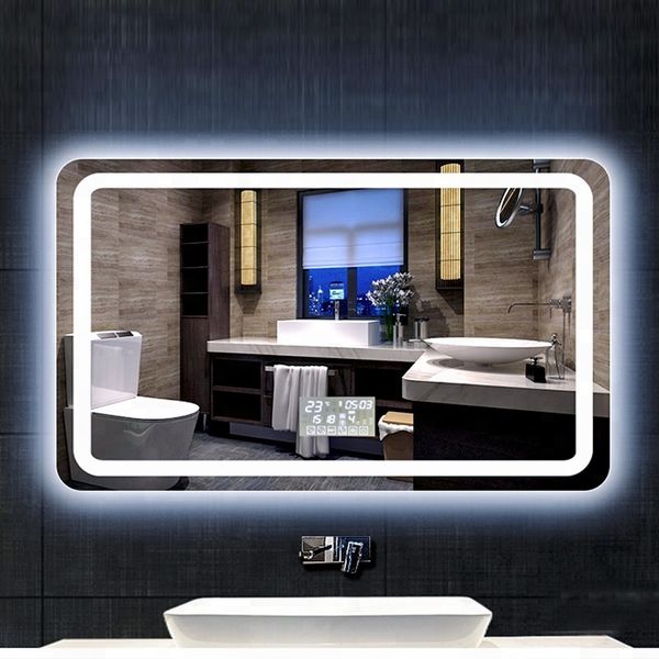 High Quality Copper-free Mirror Smart Bathroom LED Light Mirror Customizable Touch Screen Mirror