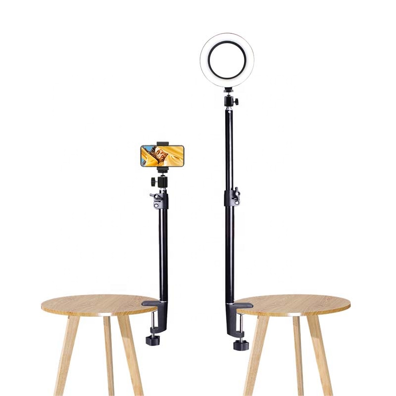 Adjustable Tabletop C Clamp Mount Stand Desk Mounting Stand for Ring Light