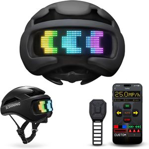 Smart Led Mountain Bicycle Cycling Bike Helmet with LED Light Screen Display