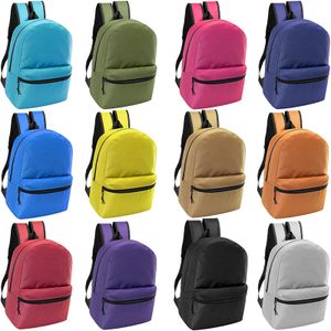 Custom Logo Size School Backpacks Bookbags for Kids Bulk Colorful School Bags Promotional Traveling Student Backpack