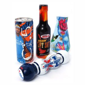 Custom Printed Shrink Sleeve Label Soda Beer Aluminum Cans PVC PET BOPP Materials Free Sample Beverage Can Packing Shrink Label