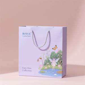 Eco-Friendly Custom Digital Printing Pink Shopping Packaging Paper Bags for Clothing Promotion