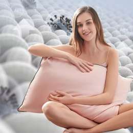 Mulberry silk Pillowcase with Silver ions infused, 100 natural silk pillow case