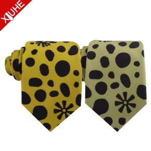 Men's Custom Printed Silk Necktie with Dot Pattern New Design Digital Printed Corbats Ties