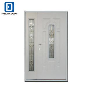 Fangda Classical Style Entrance Door Metal Entry Design Security Steel Door Outdoor Doors