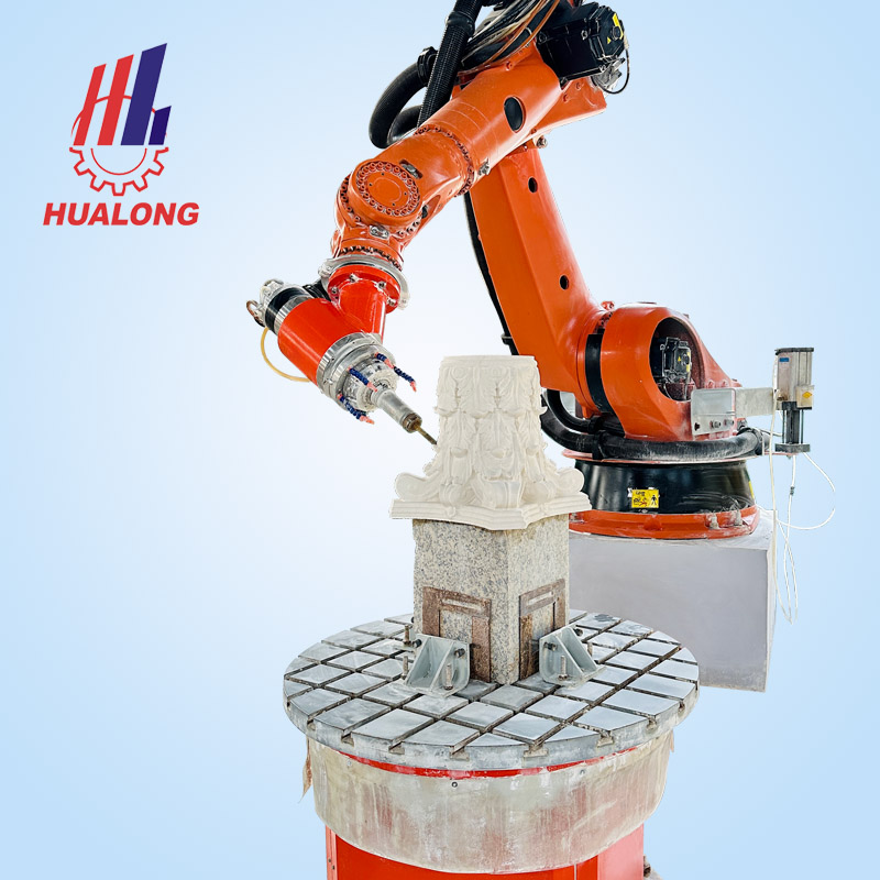 Hualong Machinery 7-Axis High-Performance 3D Milling Robot Arm CNC Router KUKA Body Automatic Engraving Machine Bearing Gearbox