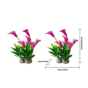 Aquarium Landscaping Simulation Aquatic Plants Landscape Wholesale Small Fish tank  Flowers and  Grass