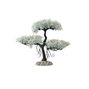 Aquarium Aquarium Landscaping Decorations Aquarium Ornaments Simulation Water Plants Snowflake pink Welcome Pine Potted Bonsai