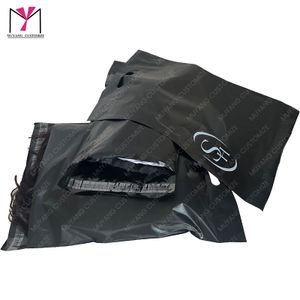 New Product Black Mailer Plastic Bags Custom Packaging Bags for Clothing Mail Bag with Handle