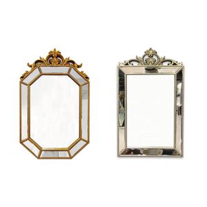 French Light Luxury Bathroom Mirror Wall Decoration Porch Large Hanging Mirror Splicing Mirror