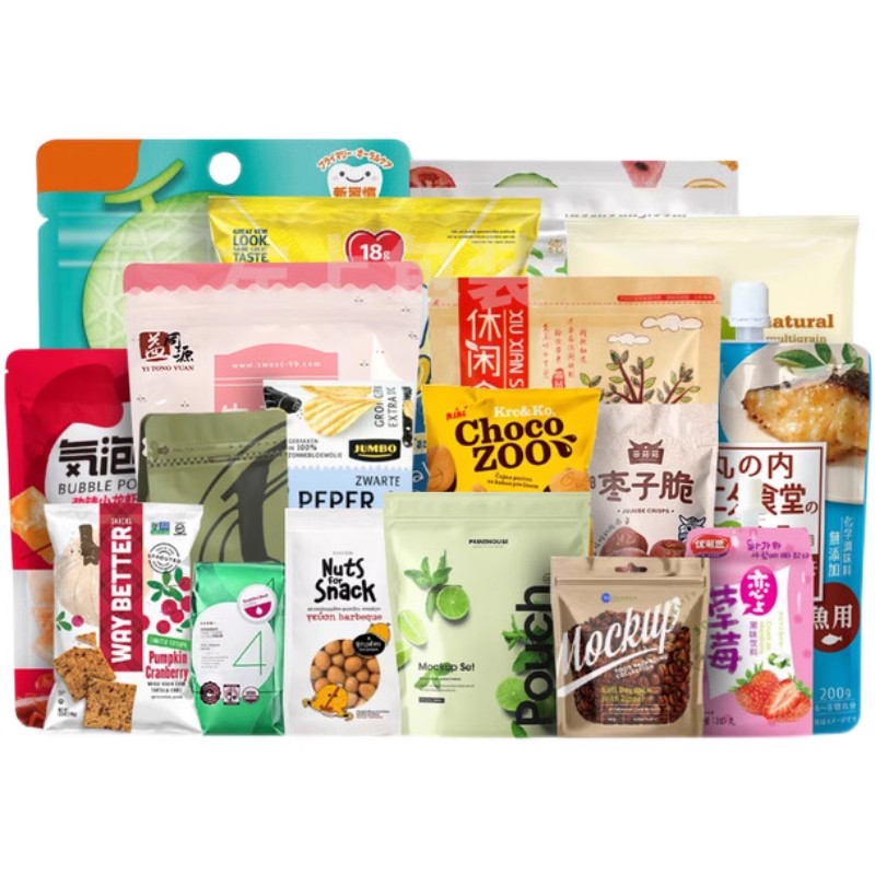 Custom Design Plastic Vacuum Snack Maison Matcha Package Pouch Food Packaging Bag With Zipper
