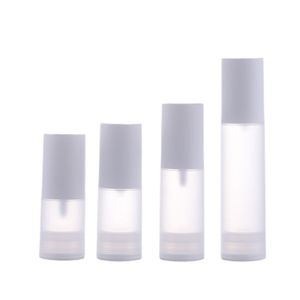 Empty 15ml 20ml 30ml 50ml 80ml 100ml Plastic Clear Frosted  Airless Pump Bottles for Cream and Lotion Cosmetics