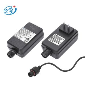 US ETL FCC Approved 100-240V Wall Mount Power Adapter 12V 24V 1.5amp 3amp 36W IP44 Waterproof for Outdoor Use DC Output