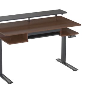 V-mounts Home Office Height Adjustable Multi-layer Storage Standing Desk with Keyboard Tray Load 50kg/110lbs JSD5-02-ZW-X1