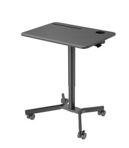 V-mounts Modern Home Office Height Adjustable Mobile Laptop Desk with Convenient Storage Weight Capacity 10kg/22lbs VM-FDS107-A2