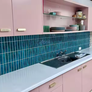 YALONG Custom Wholesale Turquoise Green Peel and Stick Tile Backsplash Stick on Tile 3D Wall Panels Self Adhesive Wallpapers