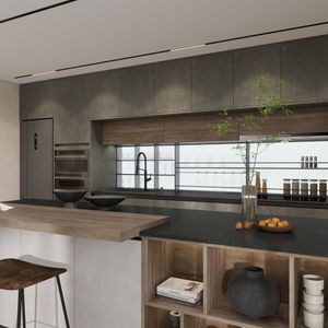 Custom Minimalist Grey Kitchen Cabinet Solutions for Property Developers and Large Residential Projects