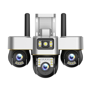 V380 New 3 Lens and 3 Screen SC30-G Security CCTV All Lens Can Been Control on APP IP 4G Network 3 PTZs Triple-lens Camera