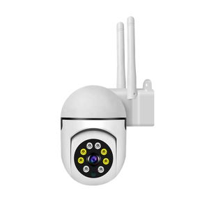 V380 360 Degree Home Security CCTV Camera Two-way Audio PTZ Smart Camera Human Auto Tracking Wifi Wireless Camera with Antenna