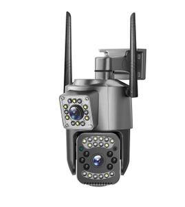 V380 New Bullet and 3.5Inch PTZ Camera SC03-G Black 6MP Security CCTV Wireless IP Security Dual Lens 4G Bullet PTZ Camera