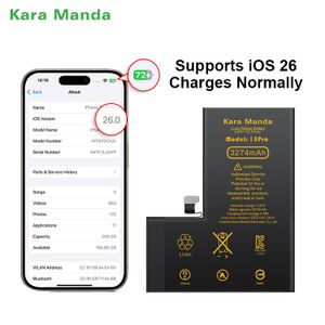 Kara Manda New Adapt to the Latest System Charge Normally Phone Battery for iPhone Diagnostic Battery for iPhone 15 Pro Battery