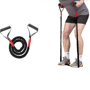 Home Gym  Chest Exercise Strength Training Workout Equipment Single Resistance Bands with Handles Fitness Strength Training