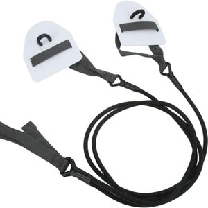 Best Sell Outdoor Gear  Water Sports Stationary Resistance Training Swimming High Elastic  Stretch Powercords  with  Hand Paddle